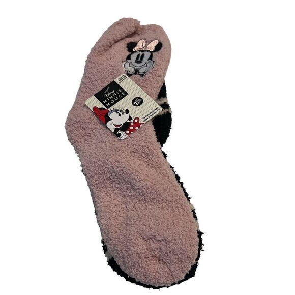Disney Minnie Mouse Two Pairs of Socks Shoe Size 4-10 NWT - Picture 1 of 4
